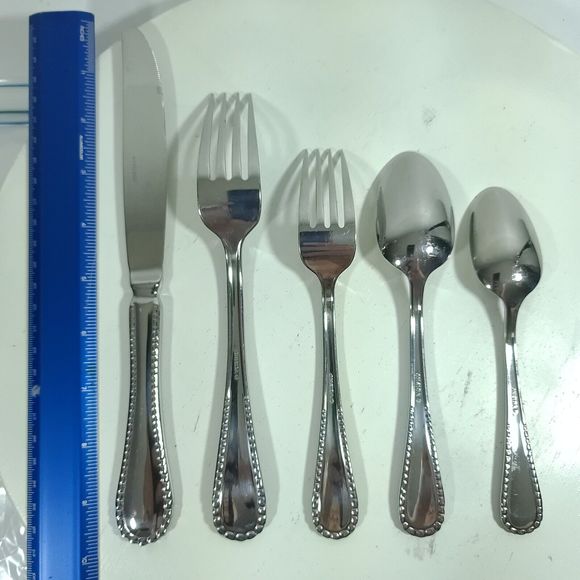 Oneida Pebblebrook Silverware Single Set Of Five Pices - Picture 5 of 8